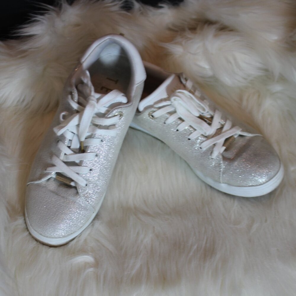 Ted Baker Feeko Silver Sneaker shoes size 7.5